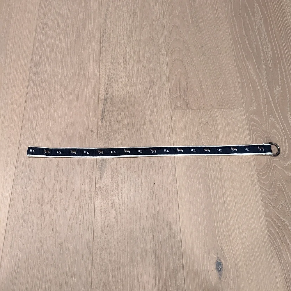 Navy Blue RL Dog Belt for a Baby